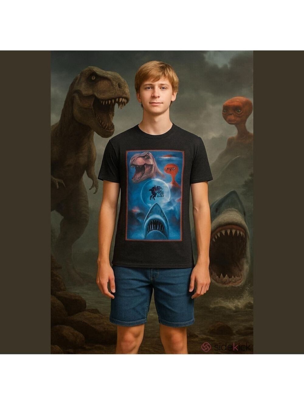 Adult Unisex Universal Movies Mineral Wash T-shirt (Size XS, NWT)